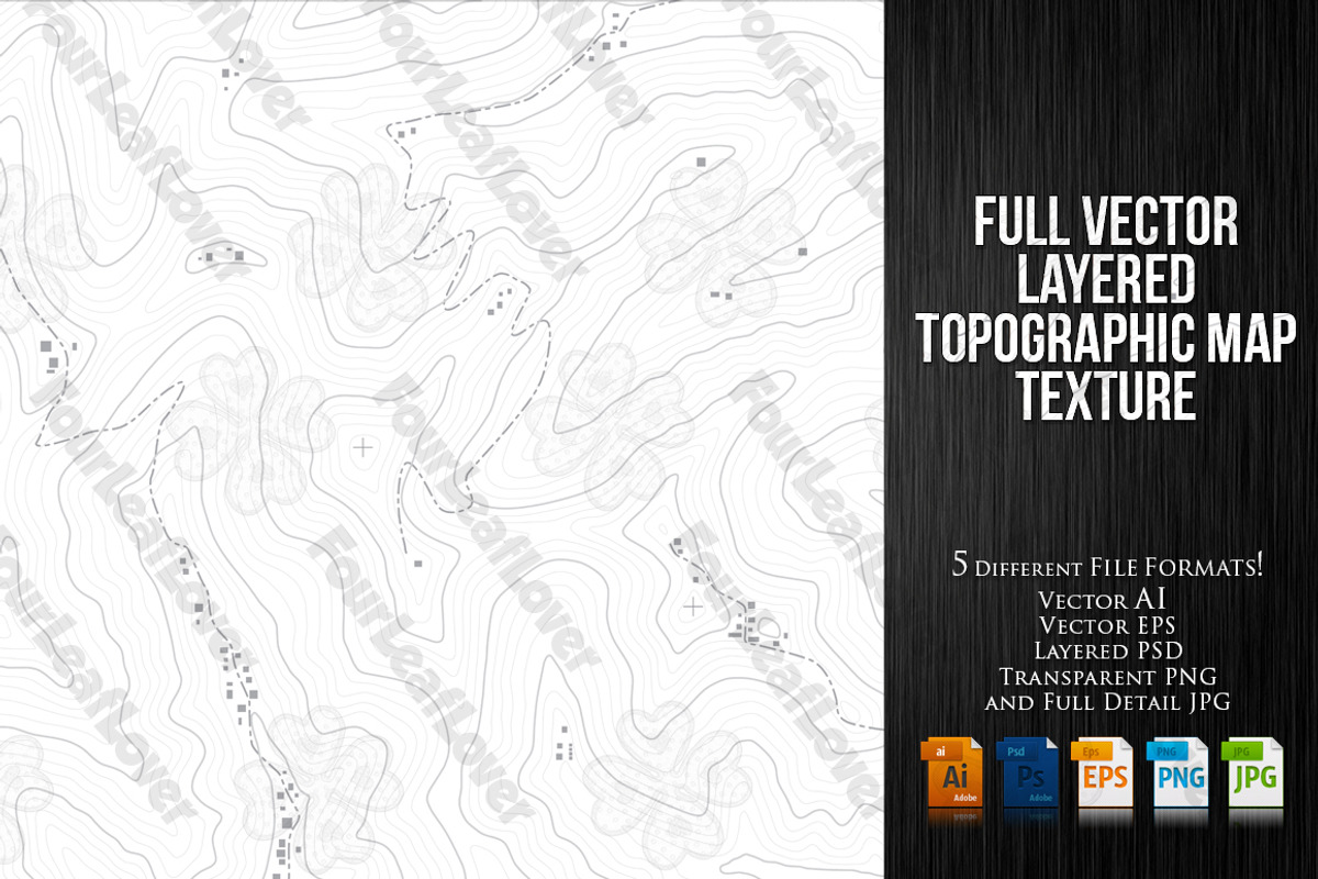 Regular Topographic Map Texture