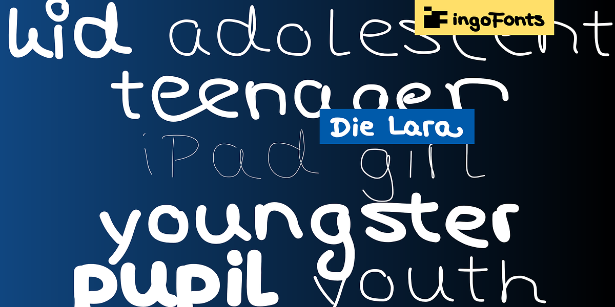 Die Lara, a Handwritten Font by ingoFonts (Photo 5 of 10)