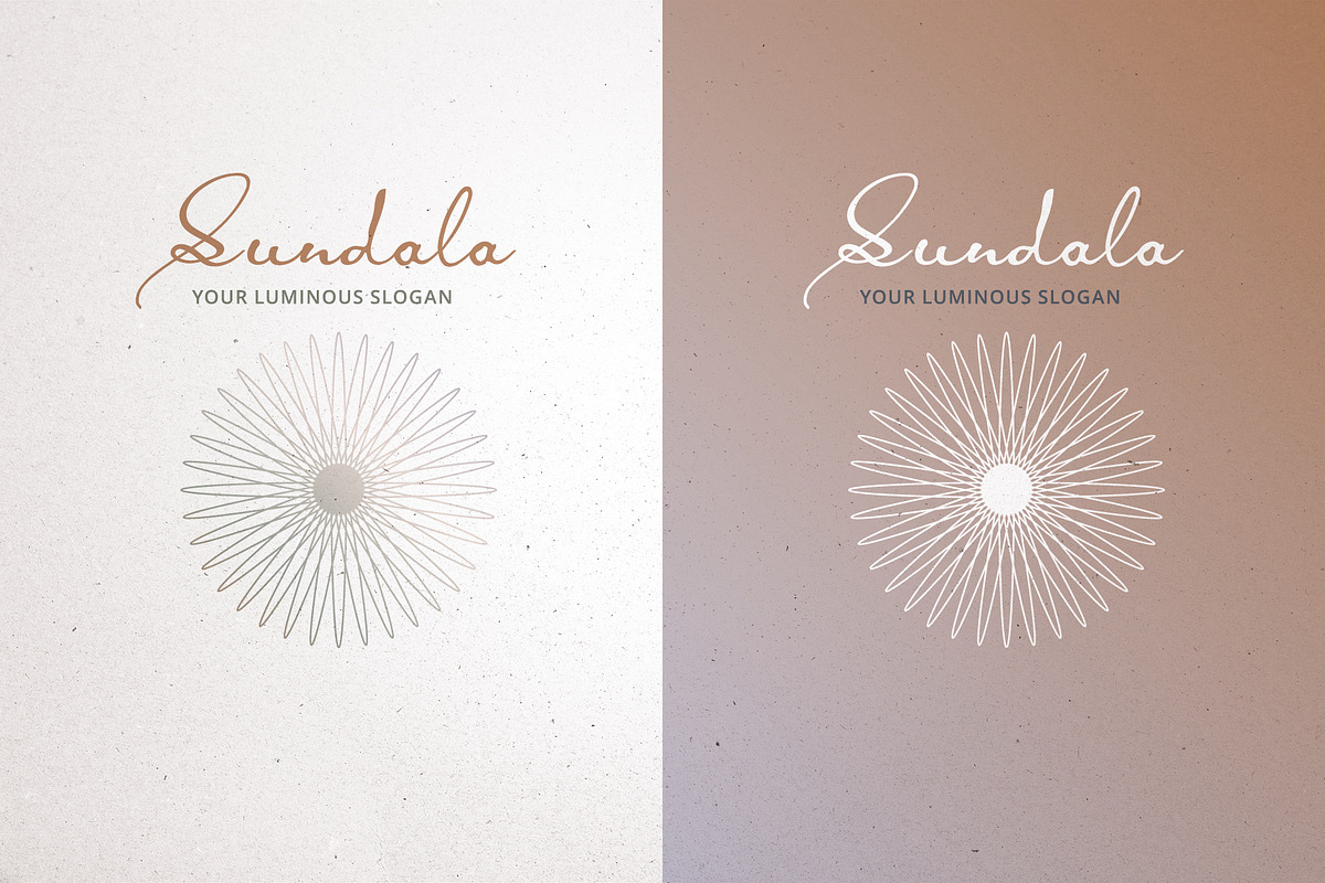 Luminous Mandala Sun Logo - Canva AI preview 2