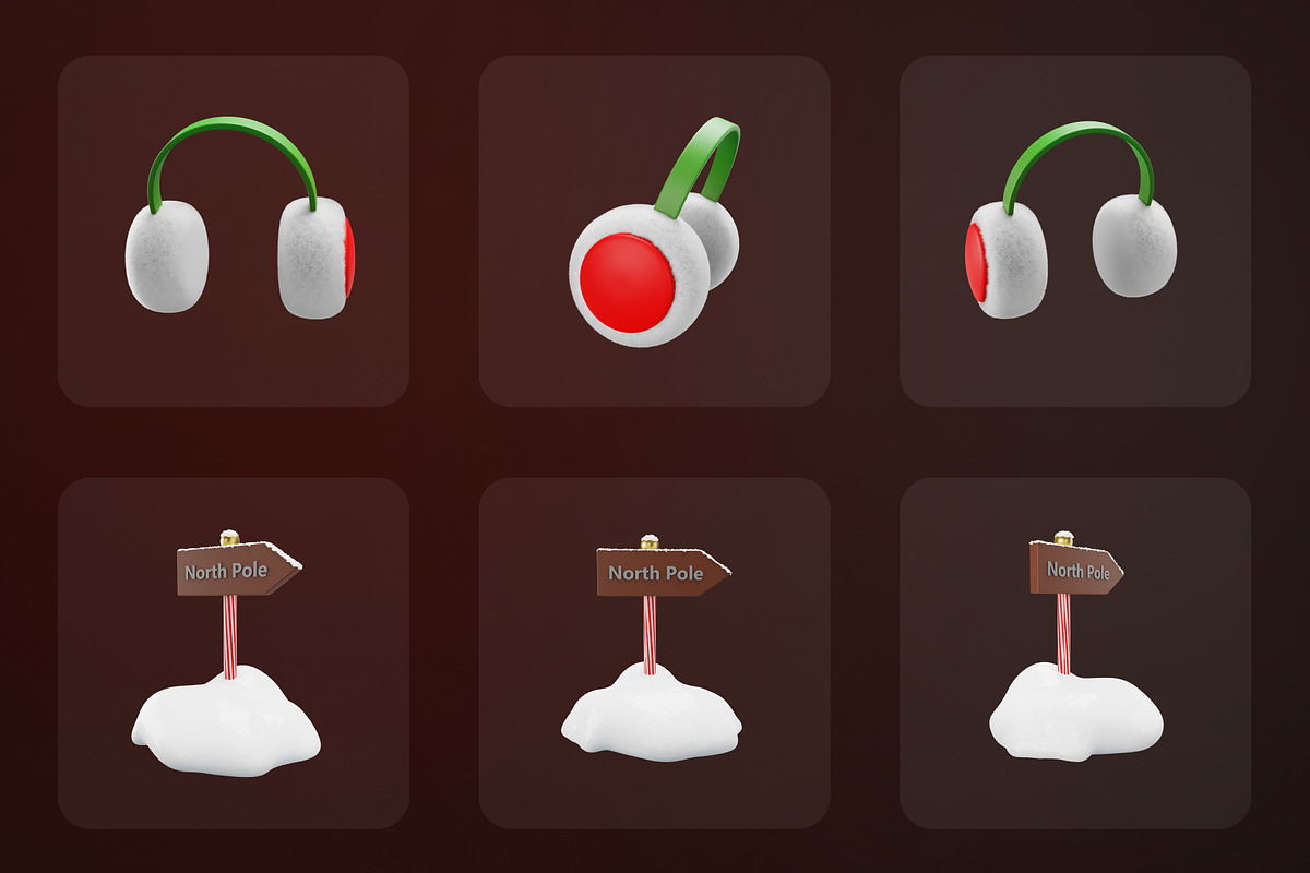 Santa 3D V2 (Christmas Pack), an Object 3D Model by Iqonic Design (Photo 10 of 10)