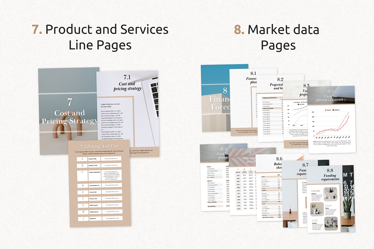 Business Plan Template Canva, a Presentation Template by PittaFinePrint (Photo 7 of 10)