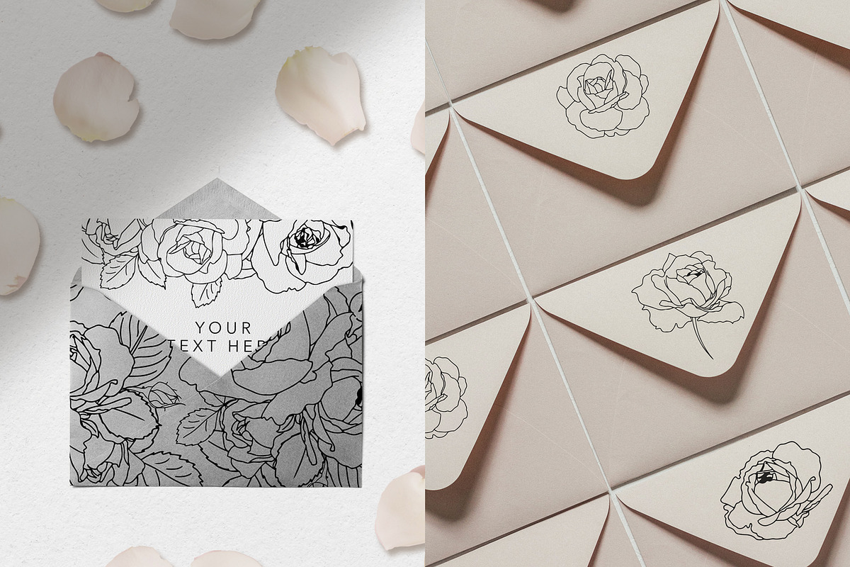 Roses line art design, an Object Graphic by Vera●Suleimanova (Photo 7 of 17)