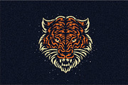 Head of Wild Beast - SVG,Vector,PNG, an Animal Illustration by Ben studio (Thumbnail 2 of 13)