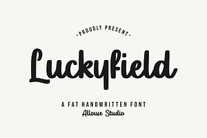 Luckyfield Fat Handwritten Font