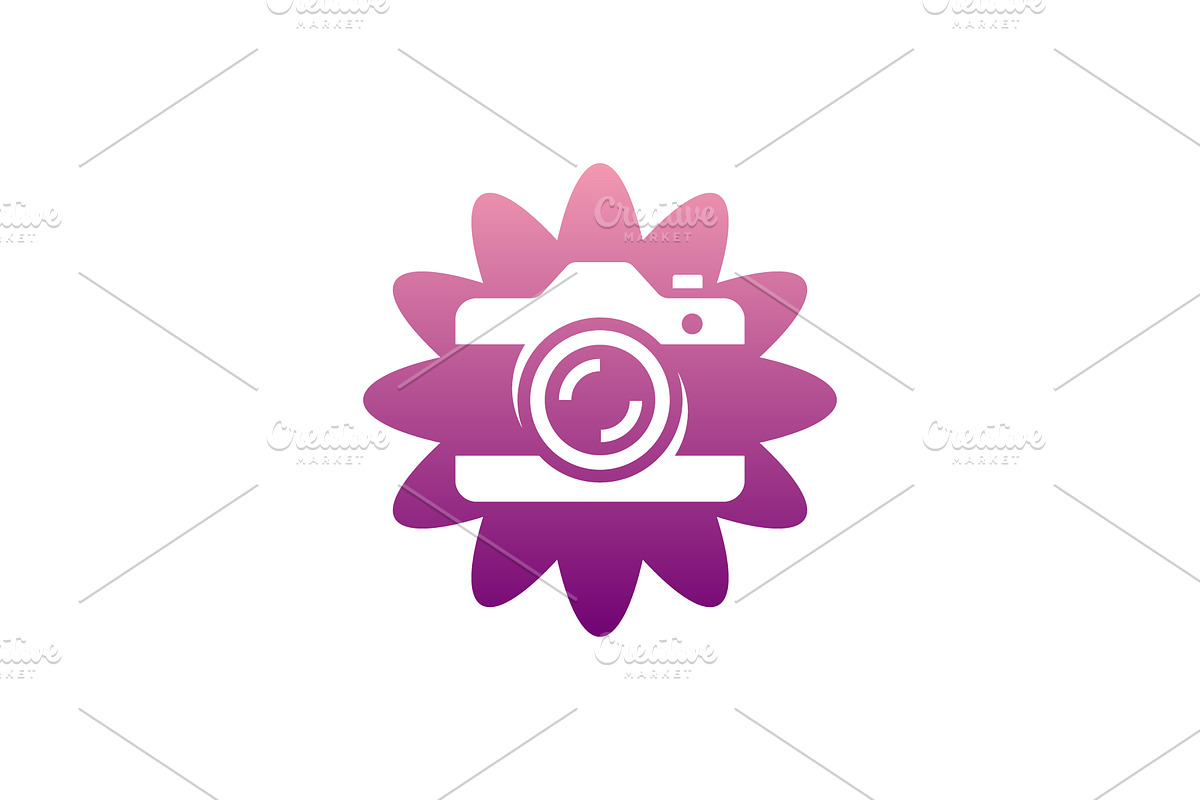 flower camera logo, a Branding & Logo Template by Rasagama Studio