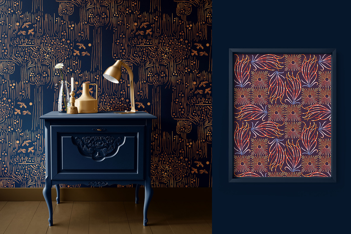 Sunny Winter: patterns & posters, a Decorative Illustration by Mona Ahmed (Photo 6 of 10)