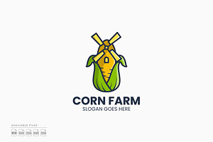 Corn Farm Logo, a Branding & Logo Template by Zeer Graphic