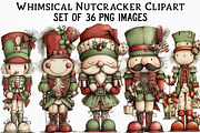 Whimsical Nutcracker Clipart, an Illustration by Craft Nest (Thumbnail 1 of 6)