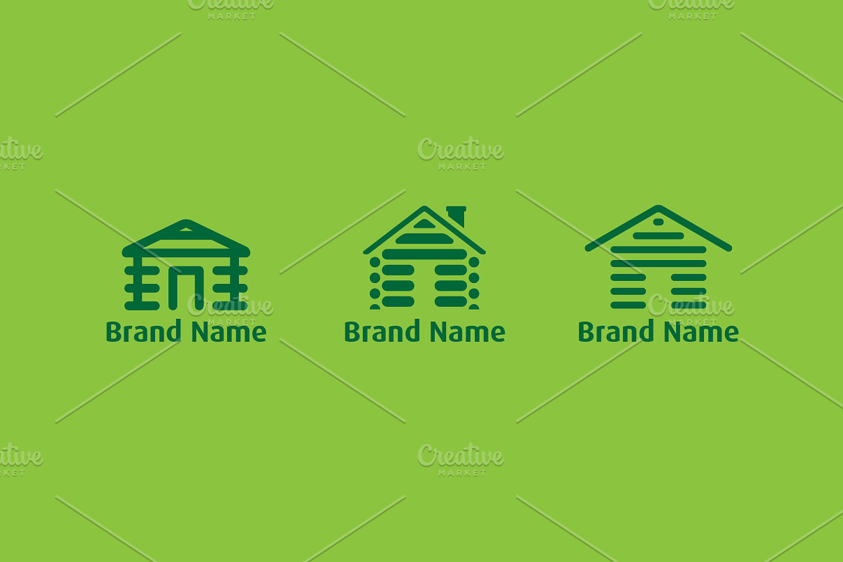 Log Cabin Logo Bundle & Mock-Up, a Branding & Logo Template by Multiple (Photo 4 of 5)