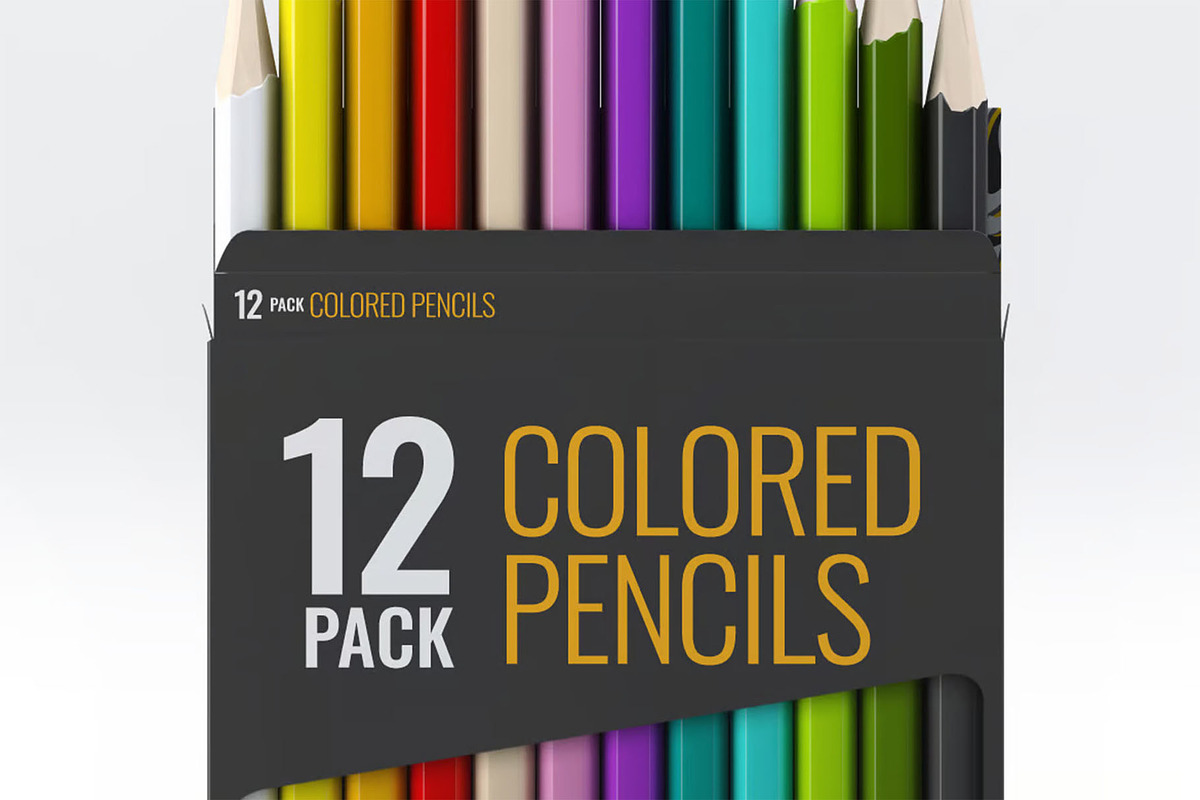 Colored Pencils Pack Mock-Up, a Pens & Pencil Mockup by DesignRushMarket (Photo 5 of 7)