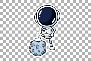 Cute Astronaut Football Soccer