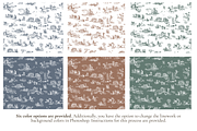Irish Toile de Jouy Pattern Set, a Background Graphic by Hughes Studio (Thumbnail 2 of 9)