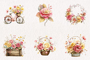 Whimsical Mother's Day Flowers Clipa, an Illustration by CreationArt (Thumbnail 4 of 10)