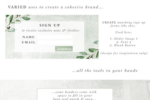 Greenery Web Blog Branding Kit