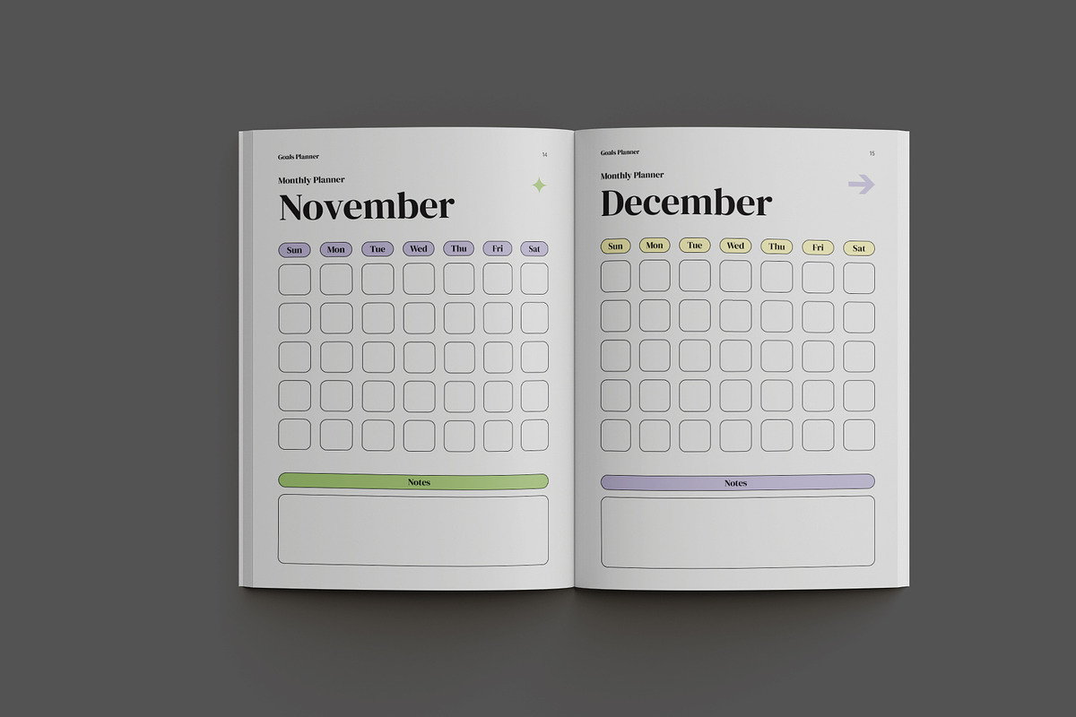 White Simple Planner Book, a Stationery Template by Neermana (Photo 5 of 12)