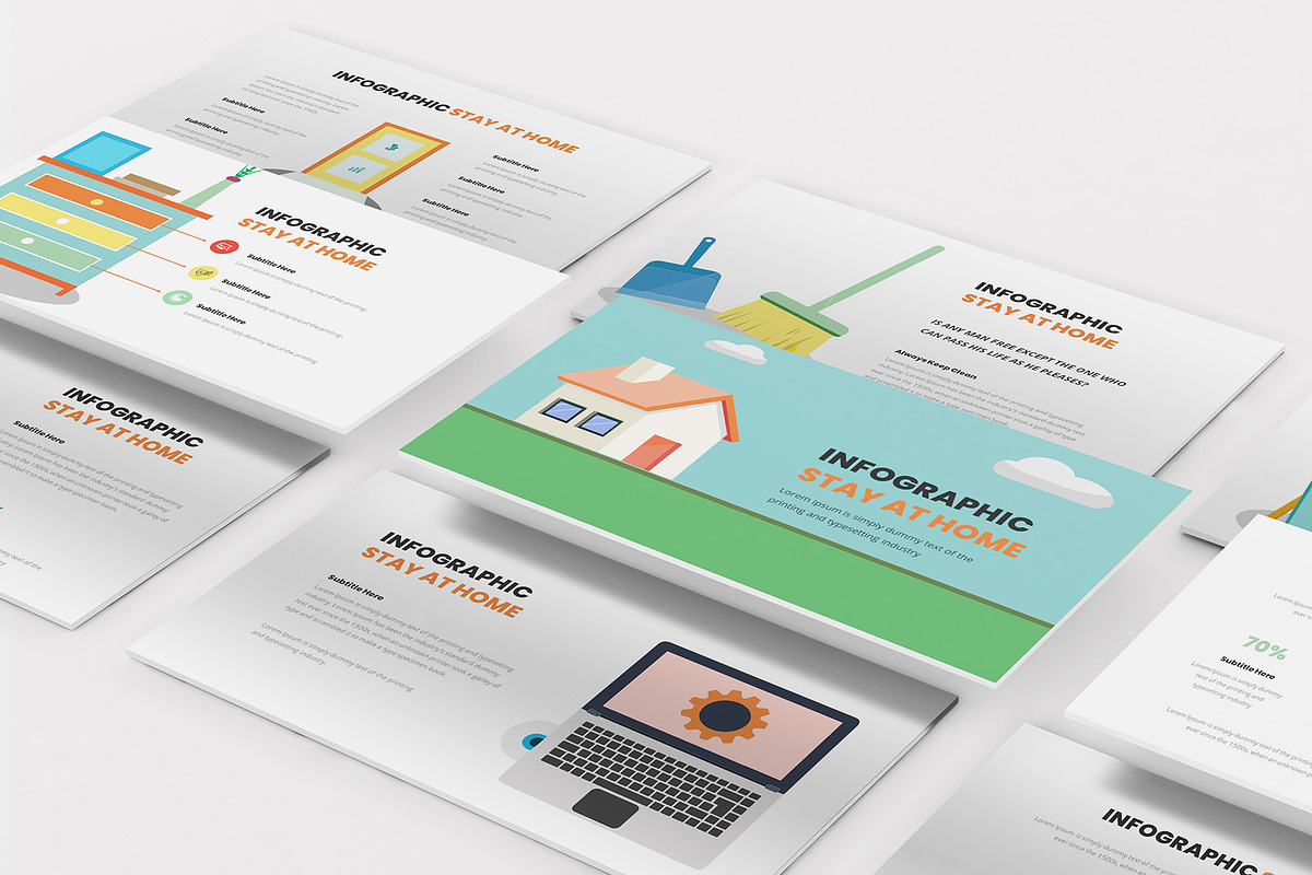 Stay At Home Infographic Keynote, a Presentation Template by Formatika Studio (Photo 9 of 10)