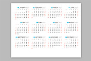 Wall Calendar 2027 (WC031-27-S), a Stationery Template by mikhailmorosin (Thumbnail 6 of 7)