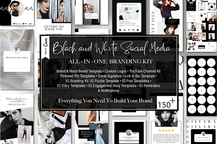 Black & White Social Media Bundle