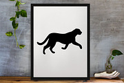 Running Cheetah Silhouette SVG, an Animal Illustration by newminddesign (Thumbnail 3 of 3)