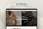 Copywritting WordPress Theme Sophia, a WordPress Template by Lovely Confetti (Thumbnail 1 of 5)