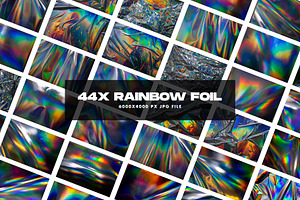 Rainbow Foil Texture Collection