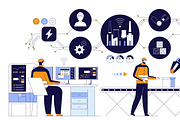 Robotics in Industrial Automation, a Technology Illustration by IcoMaker (Thumbnail 10 of 21)