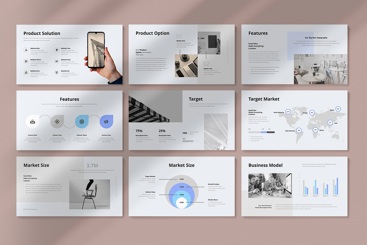 Minimal Business Google Slides, a Presentation Template by GenerousArt (Photo 5 of 18)