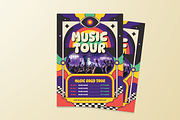 Music Tour Flyer, a Flyer Template by MMPixelCraft (Thumbnail 1 of 5)