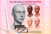 Procreate Male Head Portrait brushes, a Brush Add-On by Revabrush (Thumbnail 5 of 9)