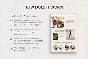 Wix Website Template For Yoga Coach