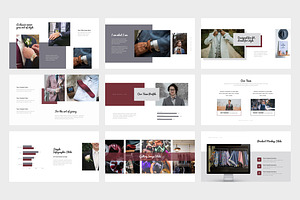 Dozoa Classy Menswear Google Slides