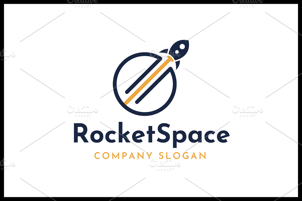Rocket Startup Logo Template, a Branding & Logo Template by Pentaclay (Photo 1 of 4)