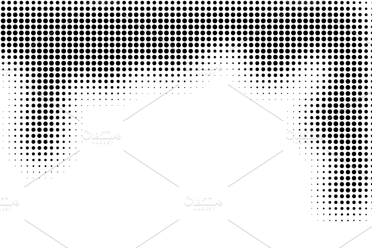 Halftone border frame fading dotted., a Texture Graphic by Design Store (Photo 3 of 3)
