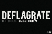 Deflagrate Fonts, a Font by DaldSgh (Thumbnail 1 of 7)