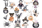 Cute Halloween Clipart Set, a Person Illustration by GlamArtZhanna (Thumbnail 3 of 6)