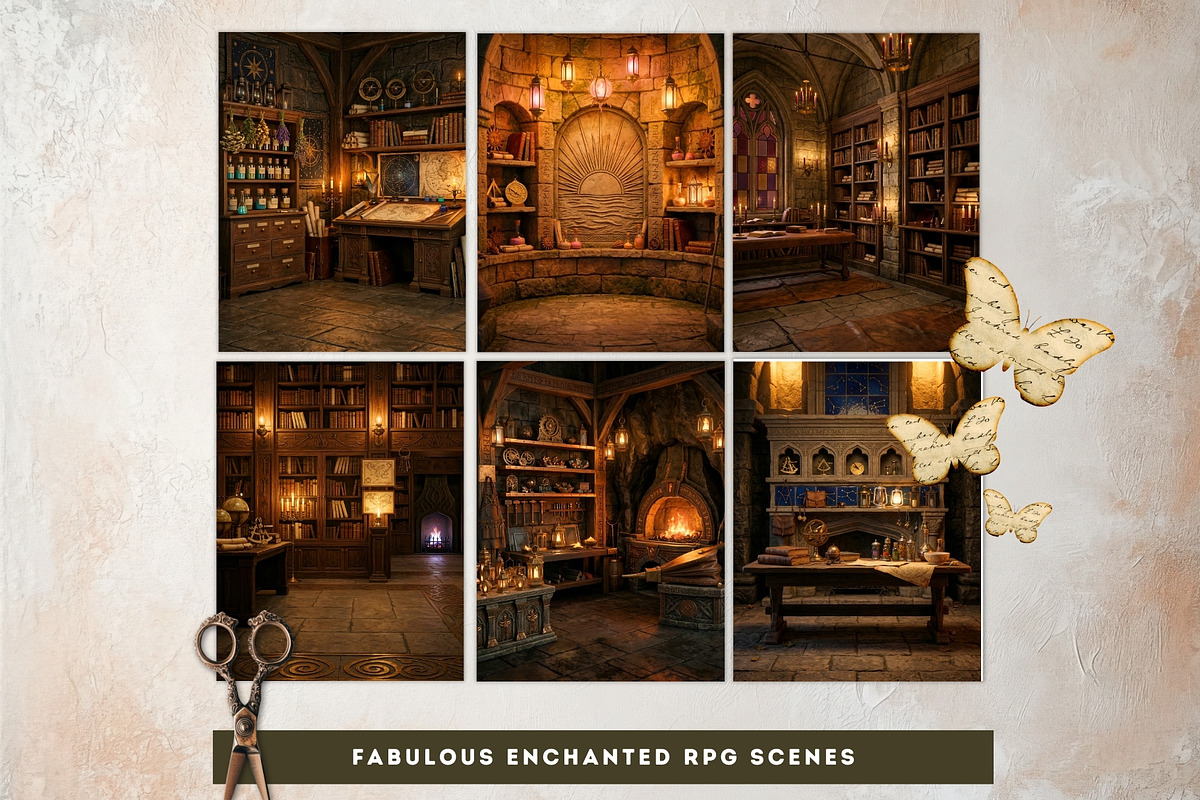 The Lantern Guild Backdrops, a Background Graphic by ThatsDesignArt (Photo 9 of 13)