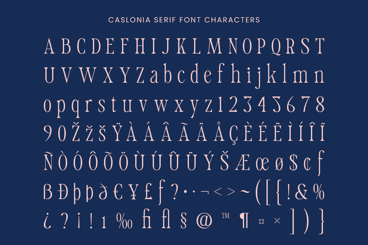 Caslonia - Nostalgic Classic Serif, a Serif Font by roomspace creative lab (Photo 11 of 11)