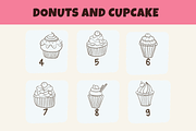 Donuts And Cupcake, a Symbol Font by Sirinart (Thumbnail 4 of 6)
