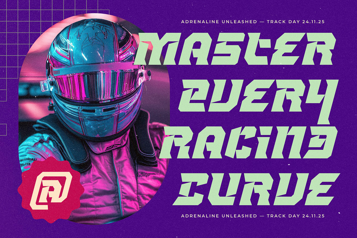 Strike Vortex Futuristic Racing, a Sans Serif Font by timelesstype.co (Photo 14 of 15)