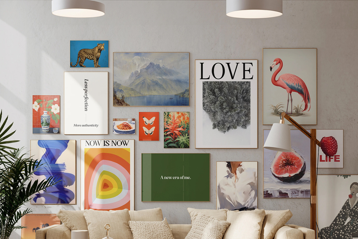 100 Eclectic Wall Art Prints, a Wallpaper Graphic by Purple (Photo 3 of 10)