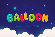 Balloon Typeface, a Font by Andrey Sharonov (Thumbnail 1 of 6)