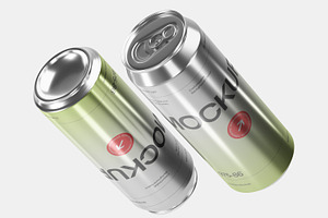 10 PSD Realistic Aluminum Can Mockup
