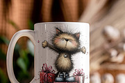 Whimsical Cat Valentine Clipart Set, an Animal Illustration by one-touch (Thumbnail 2 of 19)