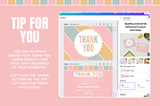 Cute Thank You Card Template, a Card Template by SunshineStudioBoutique (Thumbnail 4 of 10)