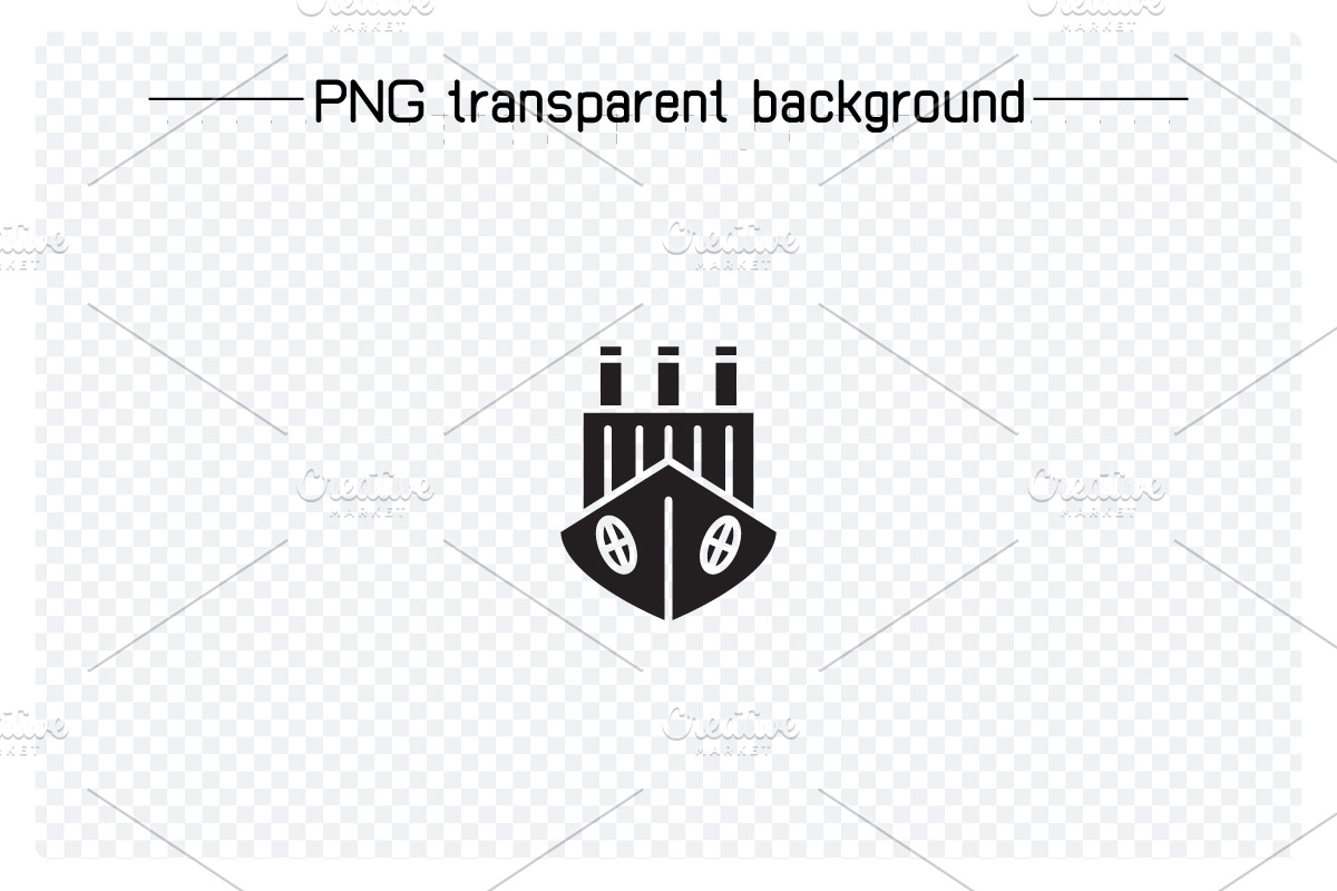 Ship and Cruise Solid Icons, a Transportation Illustration by Designfour (Photo 3 of 7)