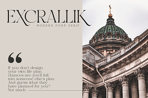 Excrallik Modern Serif