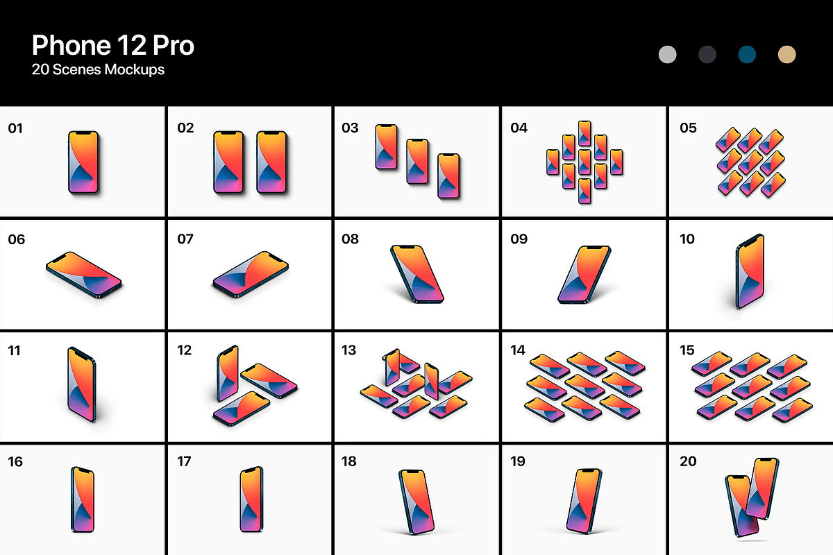 Phone 12 Pro - 20 Mockups Scenes, an iPhone Mockup by Asylab (Photo 2 of 37)