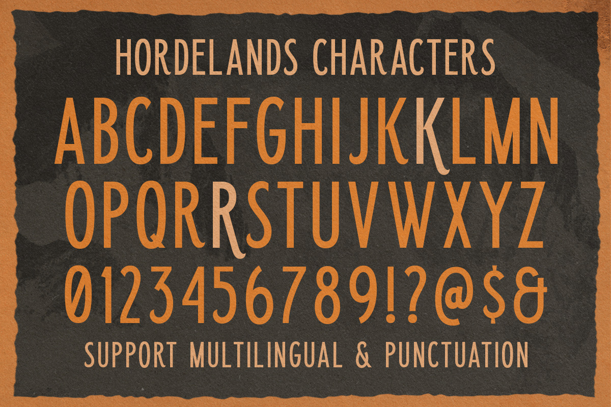 Horderlands - Condensed Vintage Sans, a Font by Letterhend Studio (Photo 8 of 9)