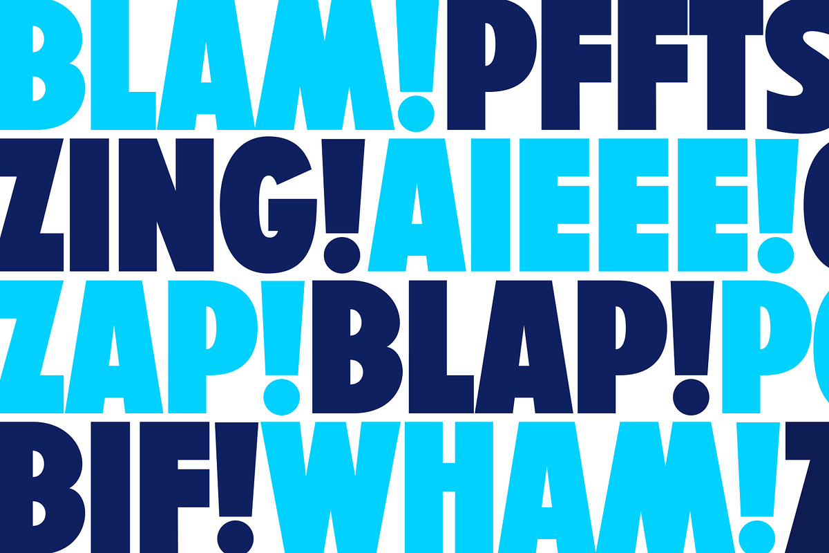 Bang! Bang! Typeface, a Font by Yeahright Type (Photo 3 of 7)