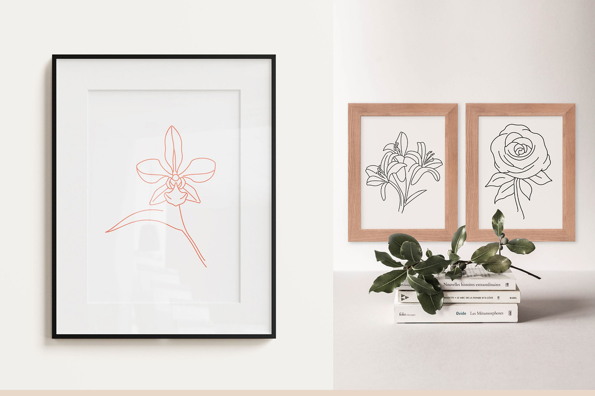 Monoline Flowers Bundle, an Object Graphic by Hell Yeah Designs (Photo 10 of 12)